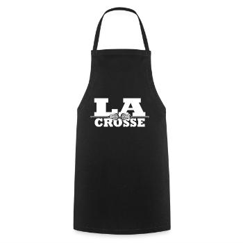 crosse crosse merchandising joueurs de crosse - Tablier de cuisine - noir - Devant - AI Model Male 185 dark (185cm)