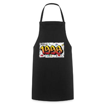 Bold 1998 Graffiti – 27 Years of Street Edge - Cooking Apron - black - Front - AI Model Male 185 dark (185cm)