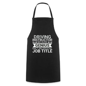 Instructeur de conduite Genius Drive Tutor - Tablier de cuisine - noir - Devant - AI Model Male 185 dark (185cm)