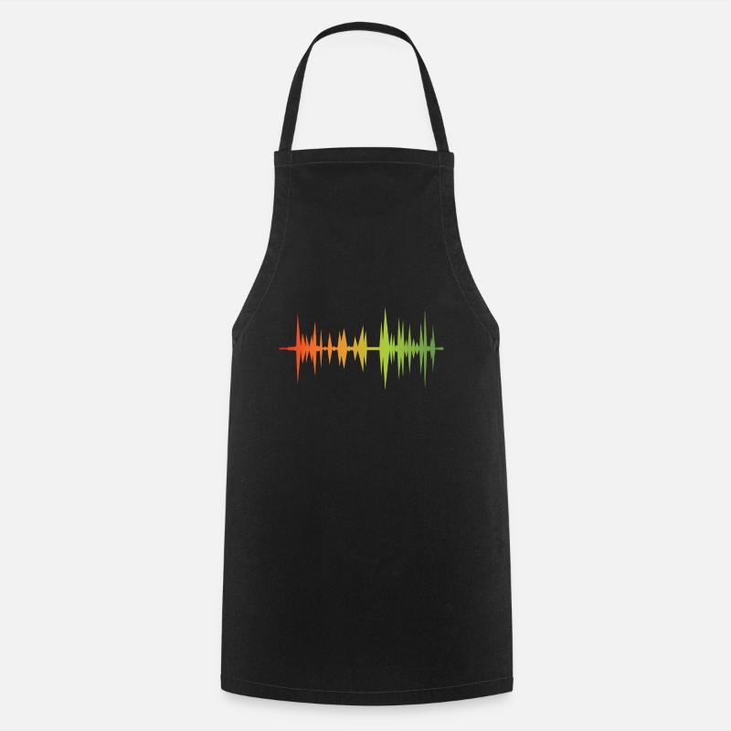 Onde reggae - Tablier de cuisine - noir
