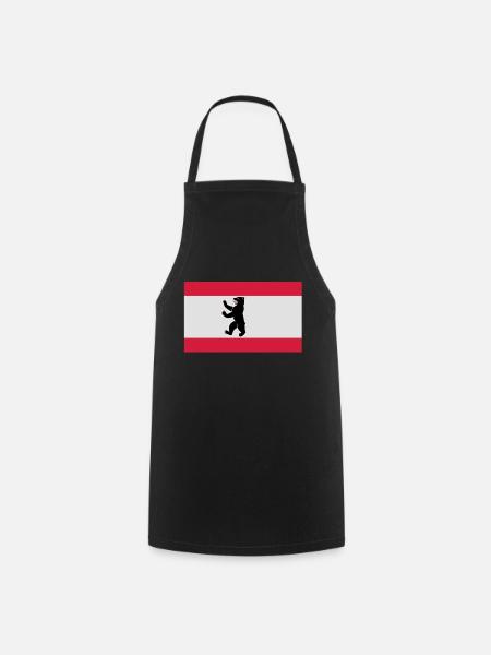 Flag of Berlin - Cooking Apron - black