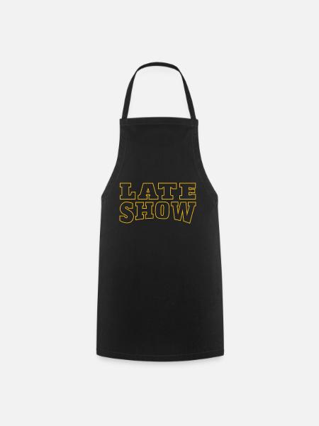 Late Show Graphic - Cooking Apron - black