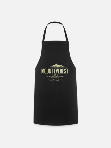 Mount Everest T-Shirt - Kochschürze - Schwarz
