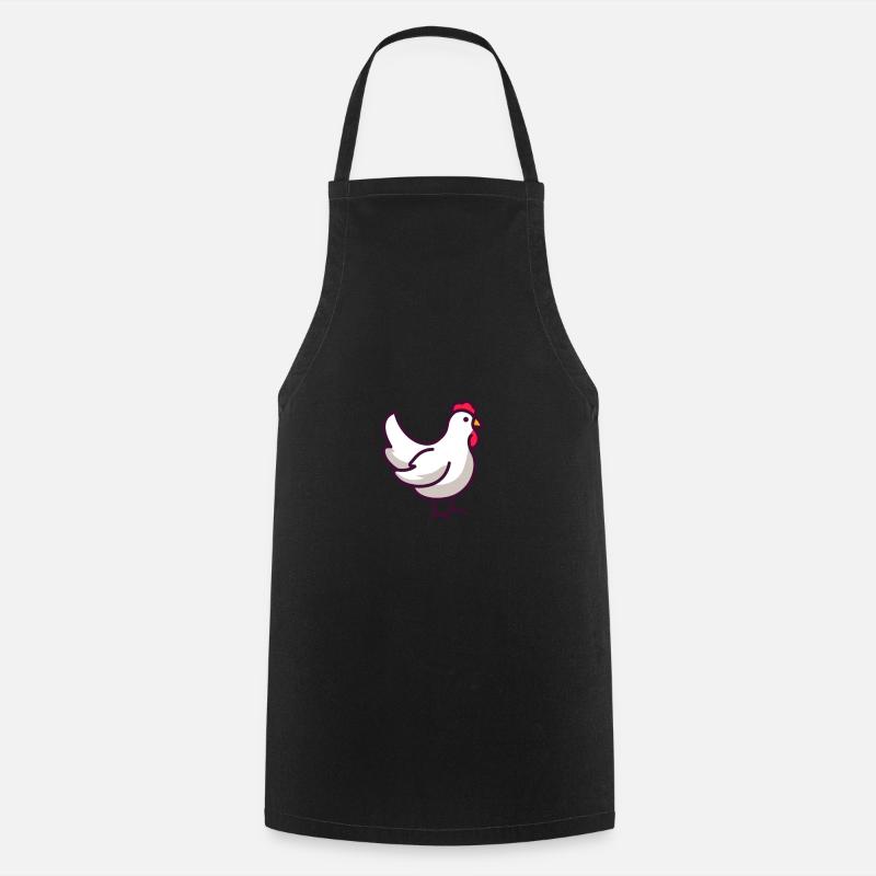 Huhn - Kochschürze - Schwarz