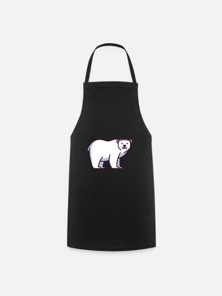 Eisbär - Kochschürze - Schwarz
