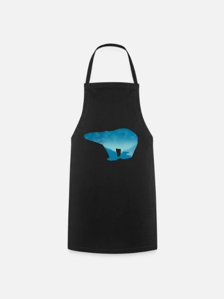 Eisbär Landschaft - Forklæde - sort