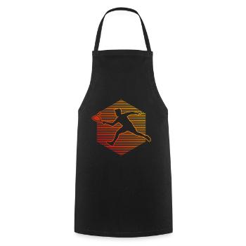 Pickleball Racquetball Games Pickleball Games - Cooking Apron - black - Front - AI Model Male 185 dark (185cm)