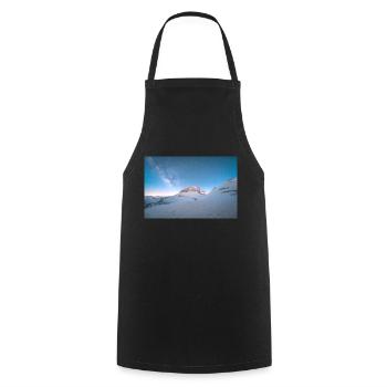 La galaxie de la Voie lactée au-dessus du mont Olympe en Grèce - Tablier de cuisine - noir - Devant - AI Model Male 185 dark (185cm)
