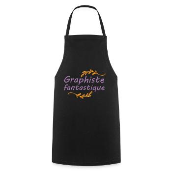 Tshirt homme Graphiste fantastique - Tablier de cuisine - noir - Devant - AI Model Male 185 dark (185cm)