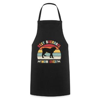 Meilleure maman Boerboel jamais amateurs de chiens vintage rétro - Tablier de cuisine - noir - Devant - AI Model Male 185 dark (185cm)