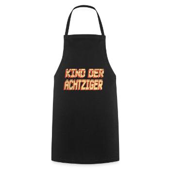 Kind der Achtziger - Kochschürze - Schwarz - Vorne - AI Model Male 185 dark (185cm)