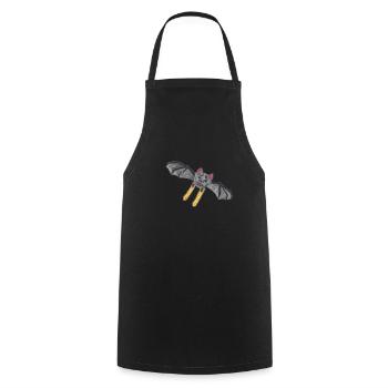 Schläger auf Skiern - Kochschürze - Schwarz - Vorne - AI Model Male 185 dark (185cm)