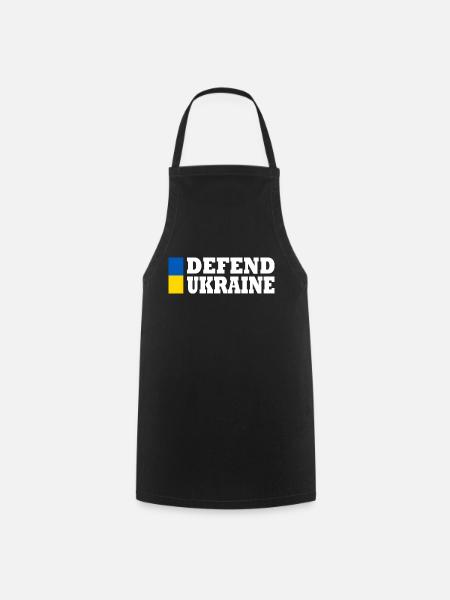 Defend ukraine - Kochschürze - Schwarz