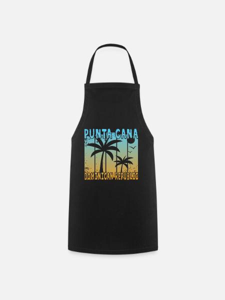 Punta Cana République dominicaine - Tablier de cuisine - noir