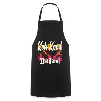 Koh Kood Thaïlande - Tablier de cuisine - noir - Devant - AI Model Male 185 dark (185cm)