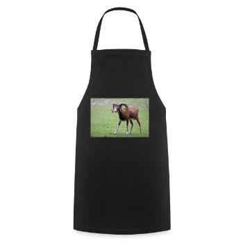 Mouflon européen Europäischer Mufflon - Tablier de cuisine - noir - Devant - AI Model Male 185 dark (185cm)