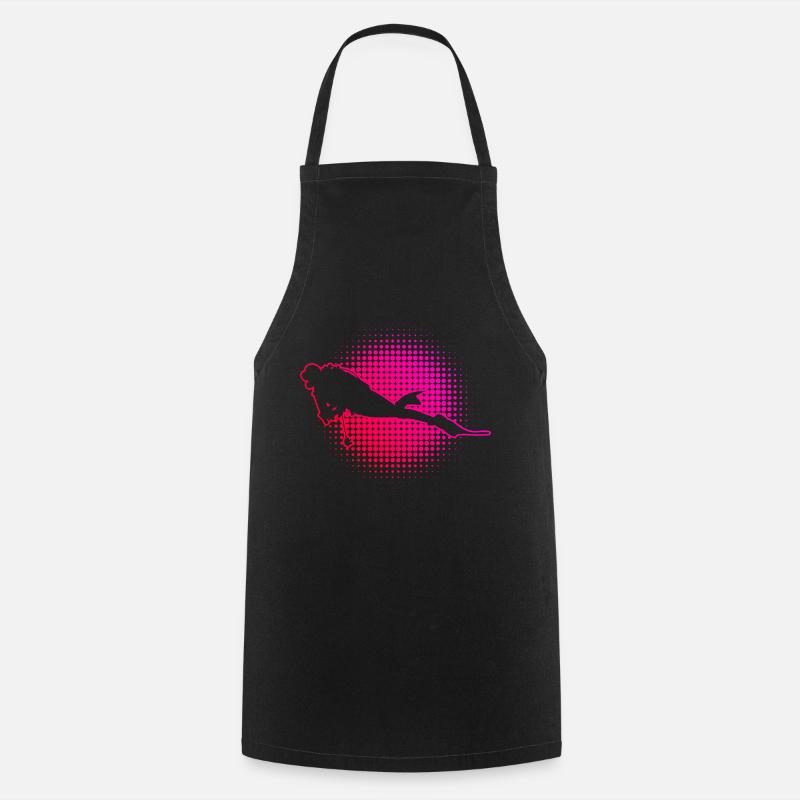 Ladies Diving Diving Diver Scuba Diving - Cooking Apron - black