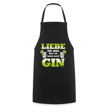 Liebe Aus Gin Trennung Alkohol Spaß Party Funshirt - Kochschürze - Schwarz - Vorne - AI Model Male 185 dark (185cm)