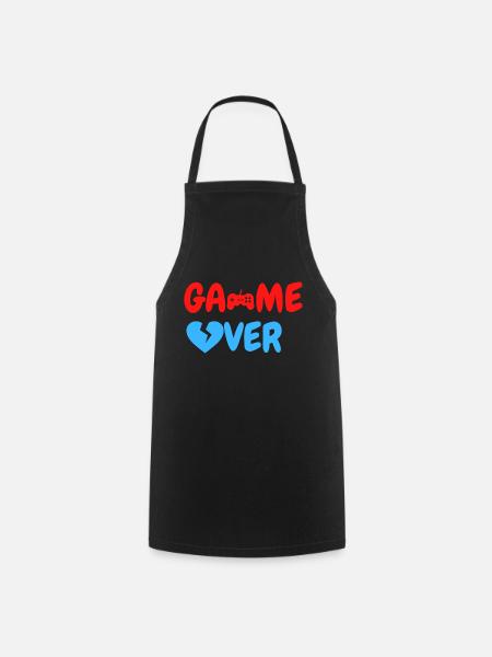 Game Over - Kochschürze - Schwarz