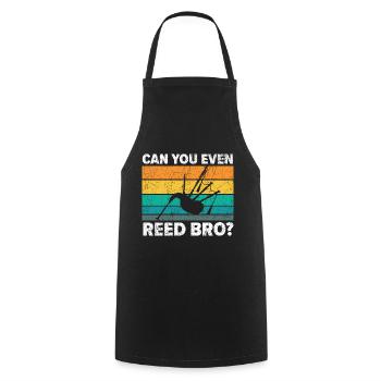 Can you blow at all, brother? Instrument Mus - Cooking Apron - black - Front - AI Model Male 185 dark (185cm)