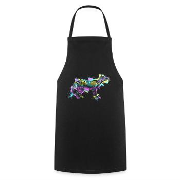 Thylacine - Cooking Apron - black - Front - AI Model Male 185 dark (185cm)