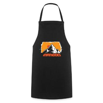 outddor horizont hinter dem Berg - Kochschürze - Schwarz - Vorne - AI Model Male 185 dark (185cm)