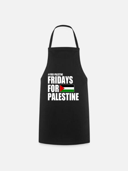 Free palestine fridays for palestine - Tablier de cuisine - noir