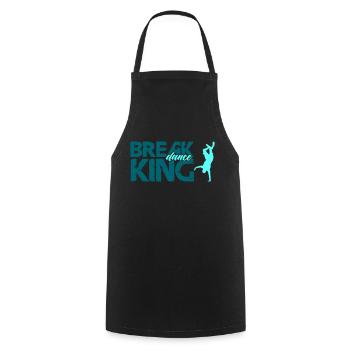 break dance king - Kochschürze - Schwarz - Vorne - AI Model Male 185 dark (185cm)