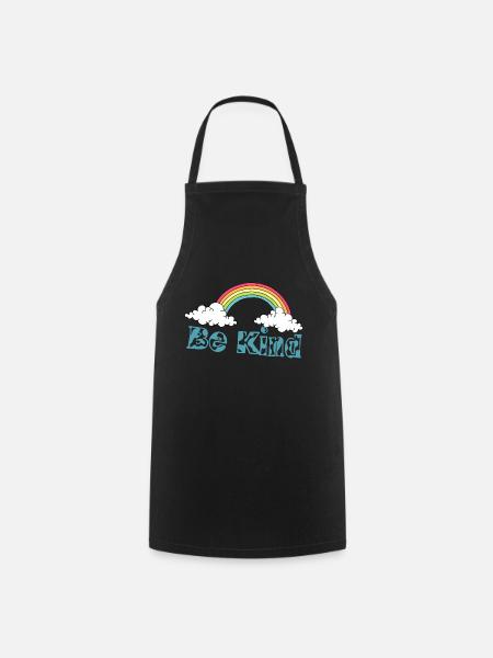 Be Kind Shirt Cute Graphic - Cooking Apron - black