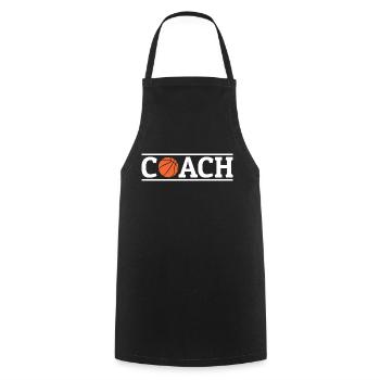 Basketball - Kochschürze - Schwarz - Vorne - AI Model Male 185 dark (185cm)