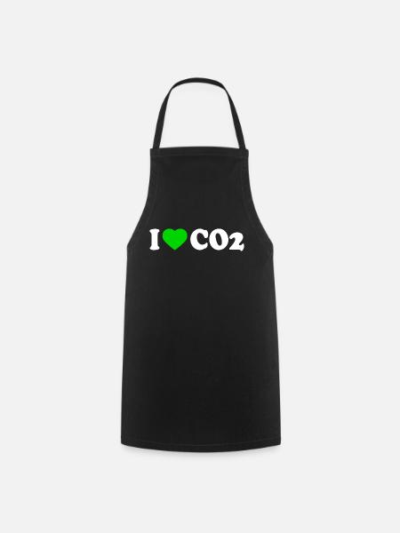 I love co2 - Kochschürze - Schwarz