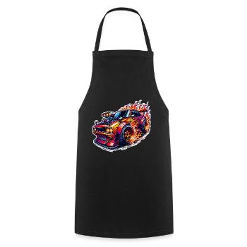 Sports Car Tuning Car - Cooking Apron - black - Front - AI Model Male 185 dark (185cm)