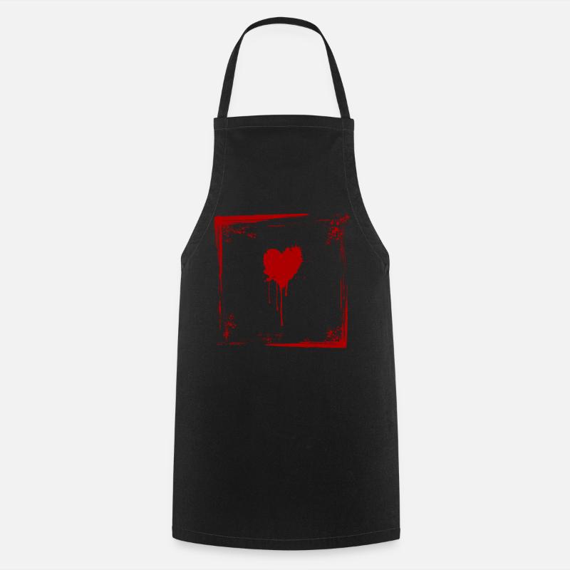 Love - Tablier de cuisine - noir