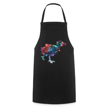 Dodo - extinct flightless bird - Cooking Apron - black - Front - AI Model Male 185 dark (185cm)