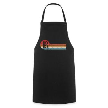 Alto clef alto alto retro clef - Tablier de cuisine - noir - Devant - AI Model Male 185 dark (185cm)