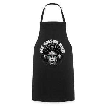ME GUSTA DnB - Cool Creature with Headphones! - Cooking Apron - black - Front - AI Model Male 185 dark (185cm)