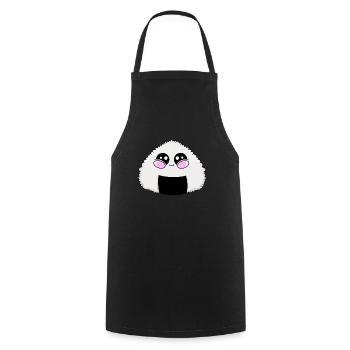 Onigiri Kawaii - Kochschürze - Schwarz - Vorne - AI Model Male 185 dark (185cm)