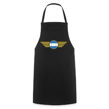J’aime le Honduras, Style Design T-Shirt - Tablier de cuisine - noir - Devant - AI Model Male 185 dark (185cm)