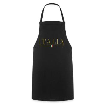 Ich liebe Italien Eleganz Stil Design T-Shirt - Kochschürze - Schwarz - Vorne - AI Model Male 185 dark (185cm)