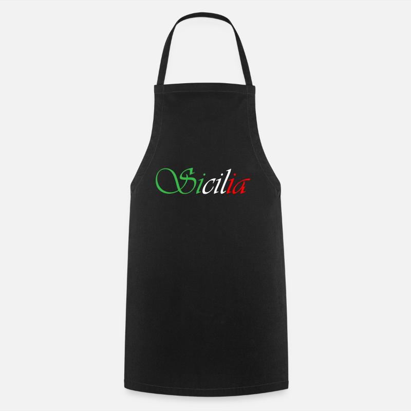 sicilia - Cooking Apron - black