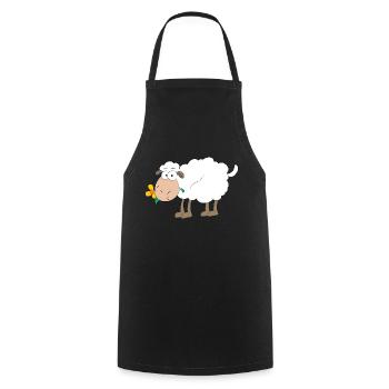 sheep - Cooking Apron - black - Front - AI Model Male 185 dark (185cm)