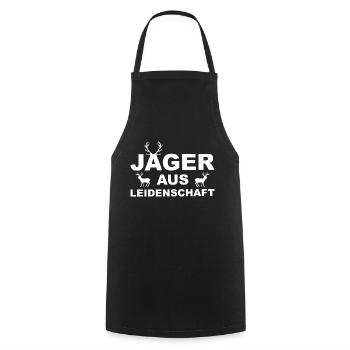 Jagen Jäger Jagd lustiger Spruch lustige Sprüche - Kochschürze - Schwarz - Vorne - AI Model Male 185 dark (185cm)