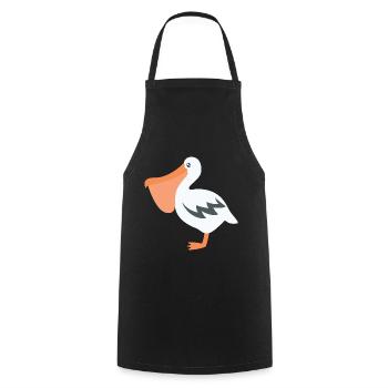 pelican - Cooking Apron - black - Front - AI Model Male 185 dark (185cm)