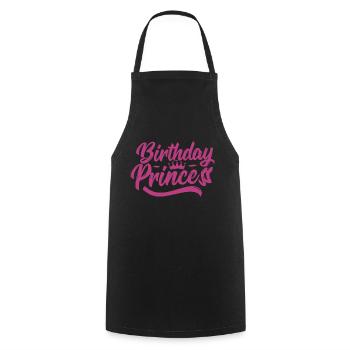 Birthday princess - Tablier de cuisine - noir - Devant - AI Model Male 185 dark (185cm)
