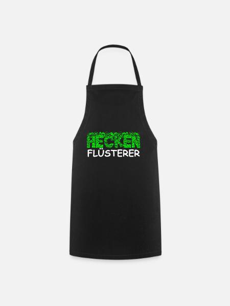Heckenflüsterer Hecken Flüsterer Gärtner Shirt - Kochschürze - Schwarz