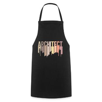 Architecte - Tablier de cuisine - noir - Devant - AI Model Male 185 dark (185cm)