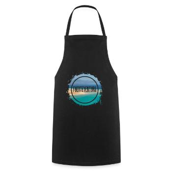 Fuerteventura Sommer Sonne Strand Meer Palmen - Kochschürze - Schwarz - Vorne - AI Model Male 185 dark (185cm)