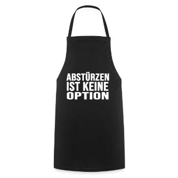 alpin klettersteig via ferrata gratwanderung trail - Kochschürze - Schwarz - Vorne - AI Model Male 185 dark (185cm)
