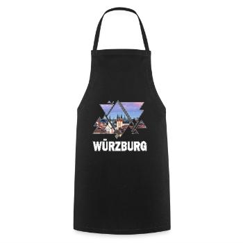 Würzburg Allemagne Ville Skyline Home Love - Tablier de cuisine - noir - Devant - AI Model Male 185 dark (185cm)