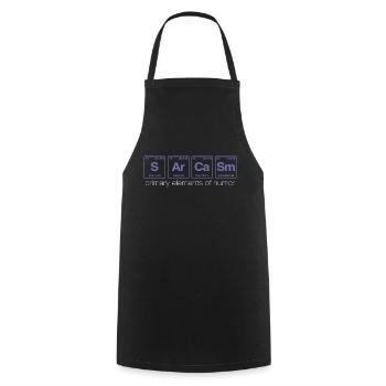 Dictons amusants : SARCASM - Système de perdiode - Tablier de cuisine - noir - Devant - AI Model Male 185 dark (185cm)